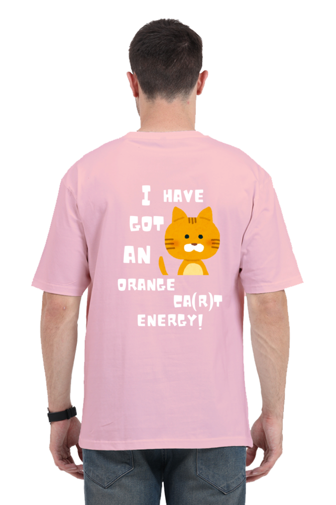 Orange car Unisex Oversized Classic T-Shirts